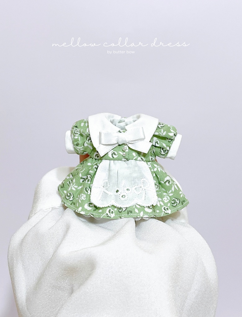 mellow collar dress(Petit) #10 - 1/12ドール・ブラインドドール用ワンピース