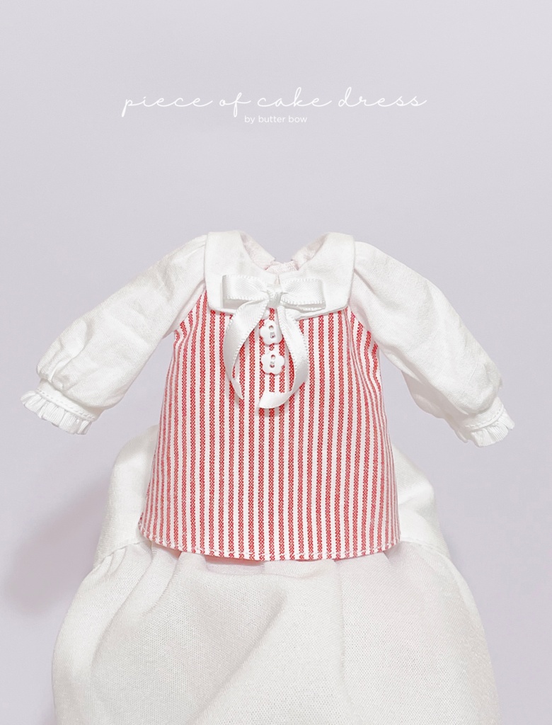 piece of cake  dress(Curvy) #1 - ボニーバニー6・小1/6ブラインドドール用ワンピース
