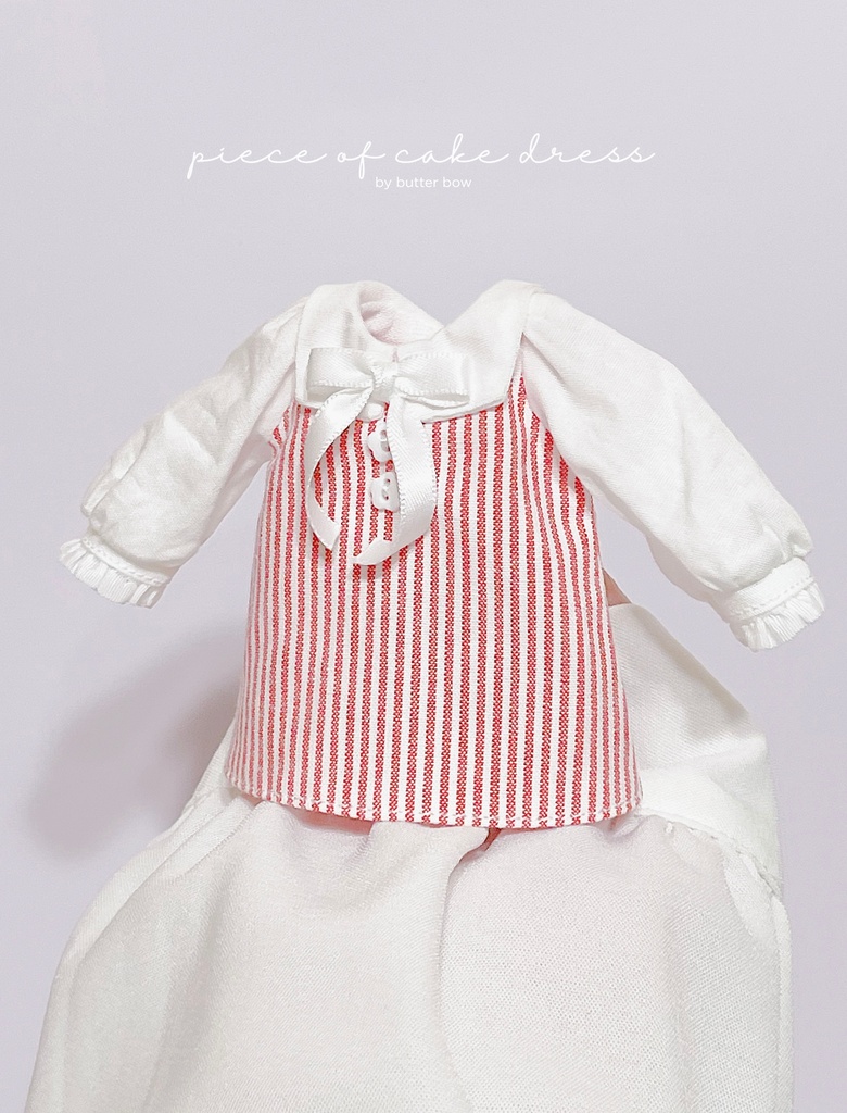 piece of cake  dress(Curvy) #1 - ボニーバニー6・小1/6ブラインドドール用ワンピース