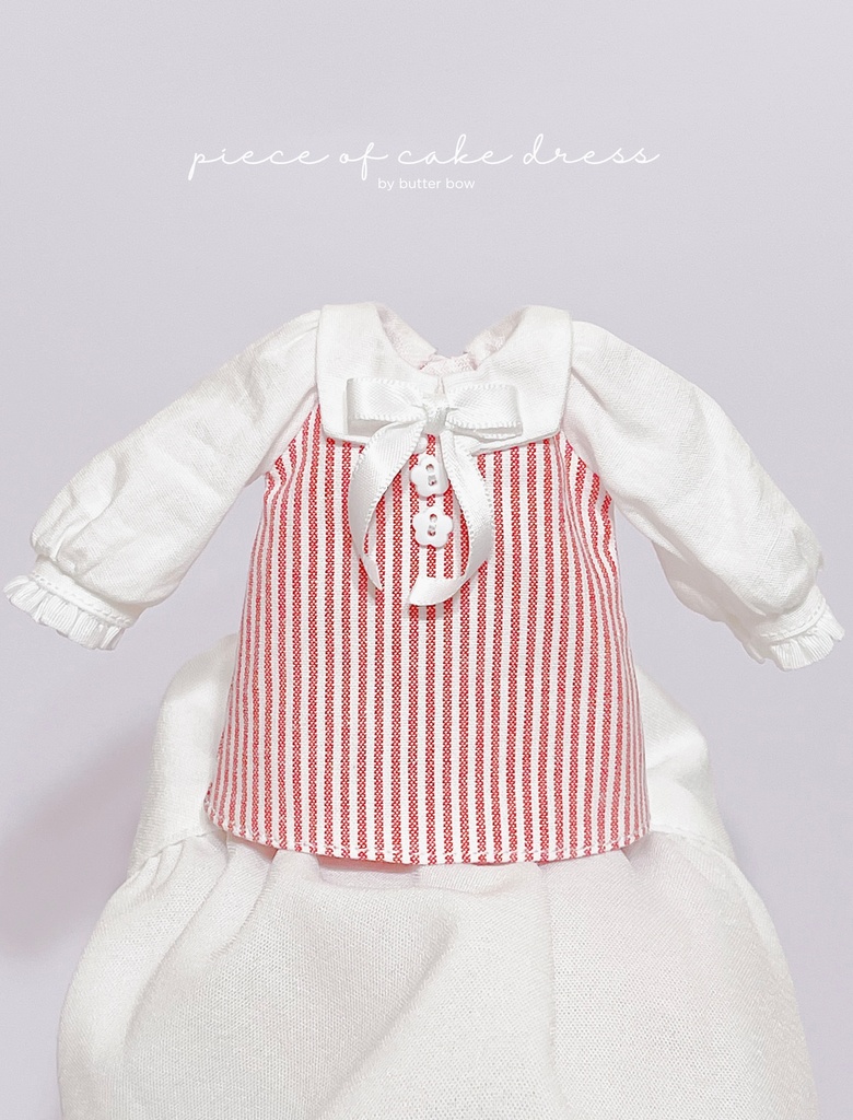 piece of cake  dress(Curvy) #1 - ボニーバニー6・小1/6ブラインドドール用ワンピース