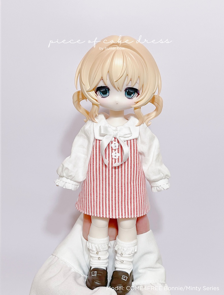piece of cake  dress(Curvy) #1 - ボニーバニー6・小1/6ブラインドドール用ワンピース