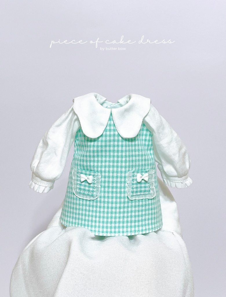 piece of cake  dress(1/6) #1 - モフモフおやすみ・1/6ブラインドドール用ワンピース