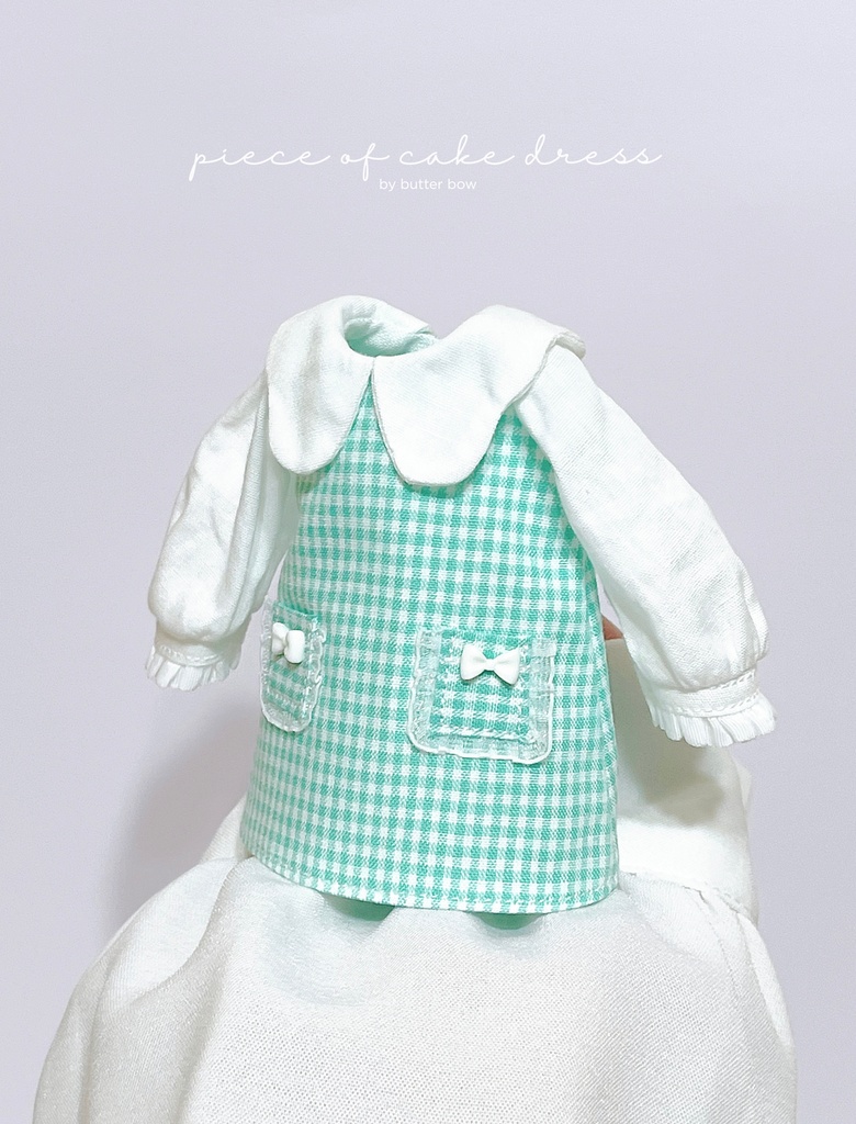 piece of cake  dress(1/6) #1 - モフモフおやすみ・1/6ブラインドドール用ワンピース