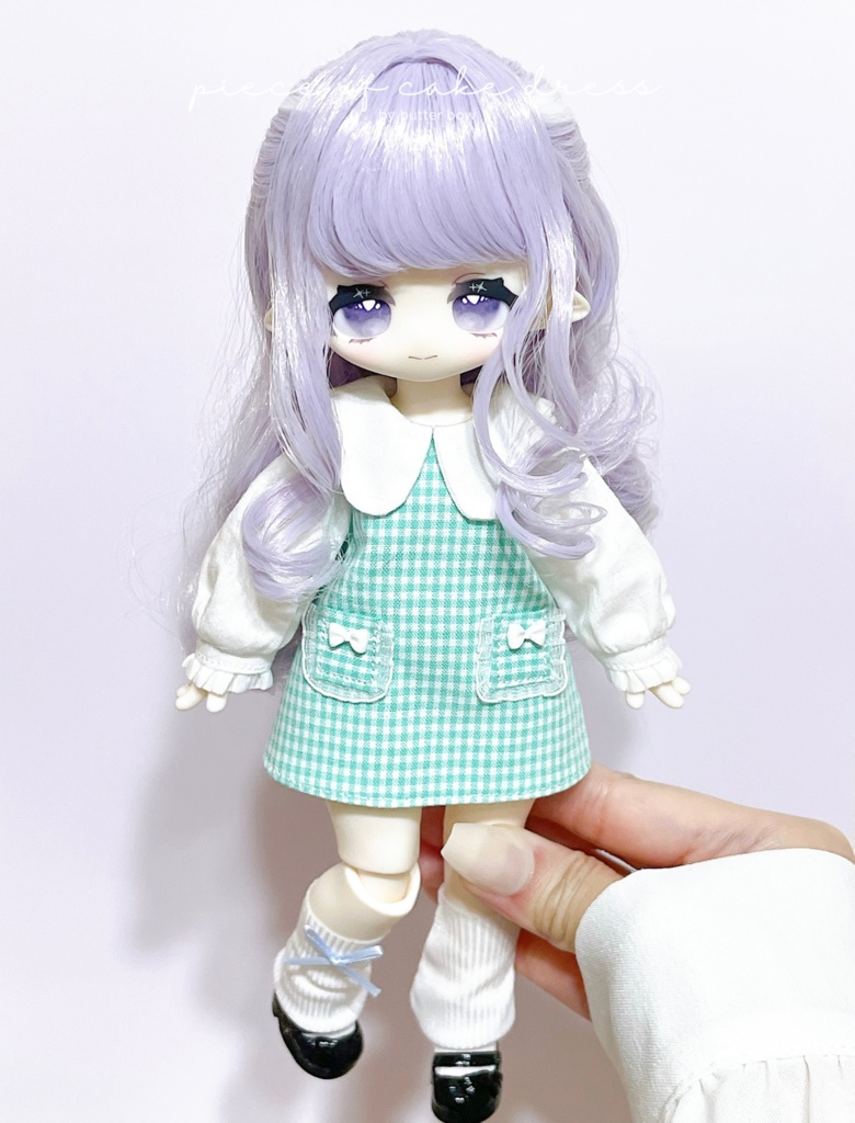 piece of cake  dress(1/6) #1 - モフモフおやすみ・1/6ブラインドドール用ワンピース
