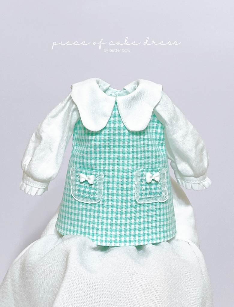 piece of cake  dress(1/6) #1 - モフモフおやすみ・1/6ブラインドドール用ワンピース