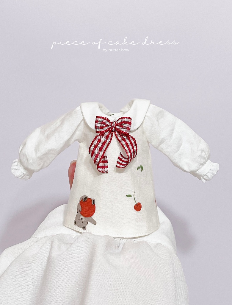 piece of cake  dress(Curvy) #2 - ボニーバニー6・小1/6ブラインドドール用ワンピース