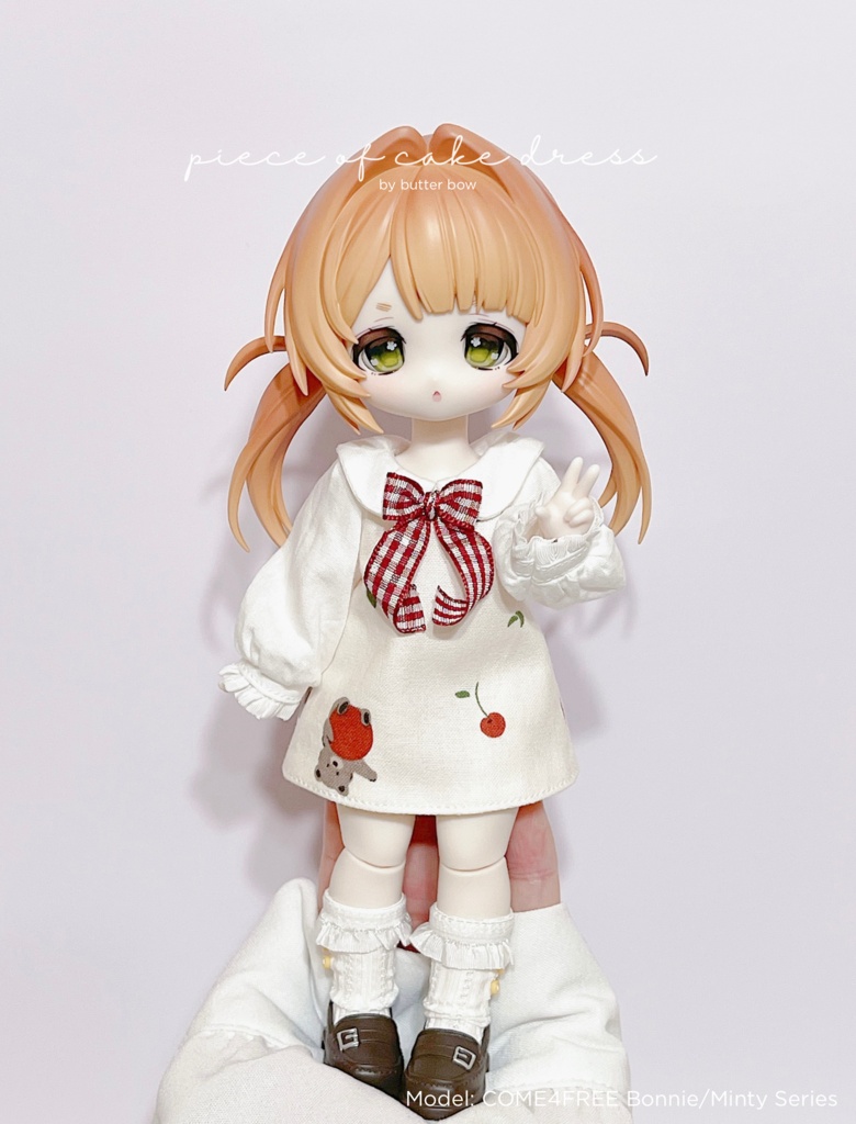 piece of cake  dress(Curvy) #2 - ボニーバニー6・小1/6ブラインドドール用ワンピース