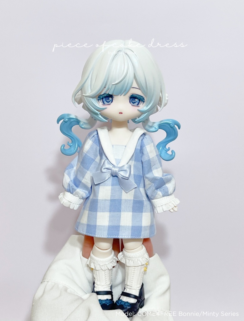 piece of cake  dress(Curvy) #3 - ボニーバニー6/7・小1/6ブラインドドール用ワンピース