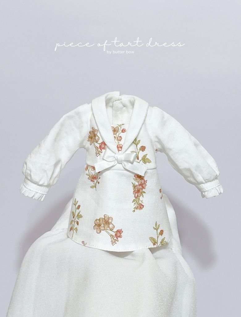 piece of tart dress(1/6) #1 - モフモフおやすみ・1/6ブラインドドール用ワンピース