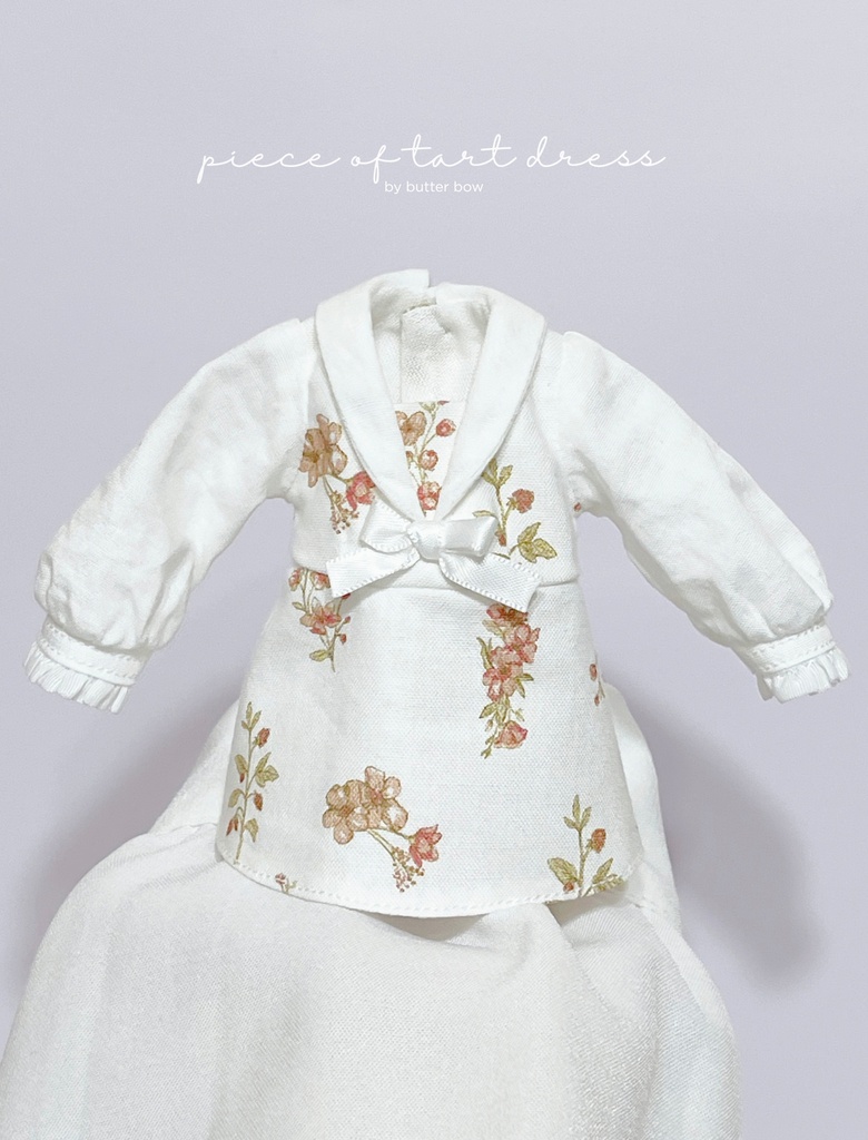 piece of tart dress(1/6) #1 - モフモフおやすみ・1/6ブラインドドール用ワンピース