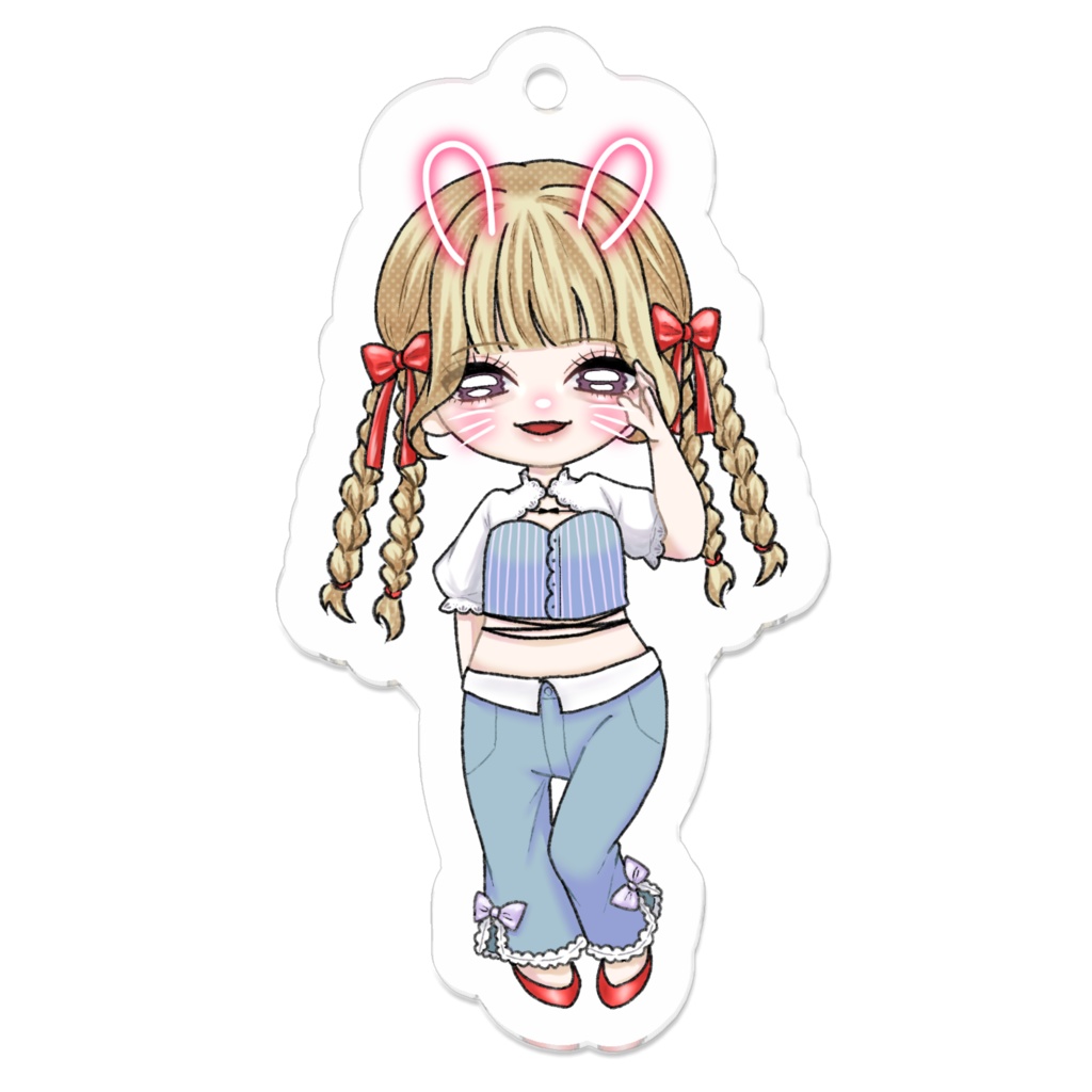 "かわいい後輩" ちびキャラアクリルキーホルダー