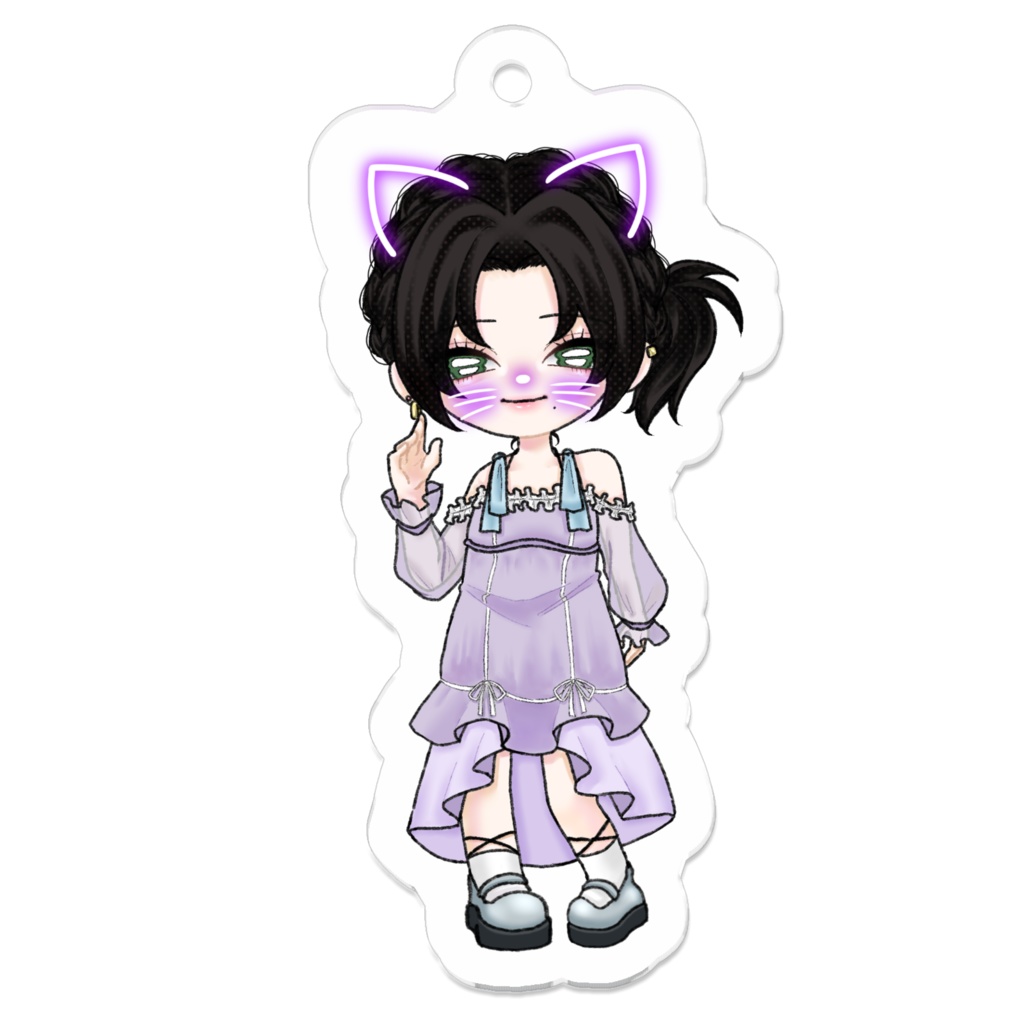 "クールな先輩"ちびキャラアクリルキーホルダー