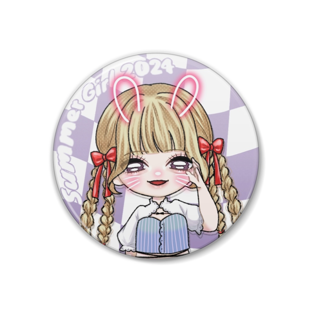 "かわいい後輩"ちびキャラ缶バッジ