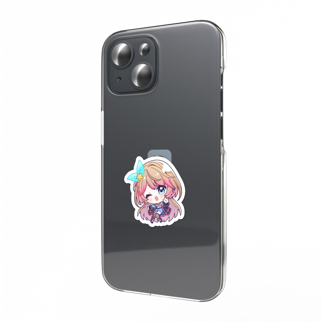 kawaii wink sticker