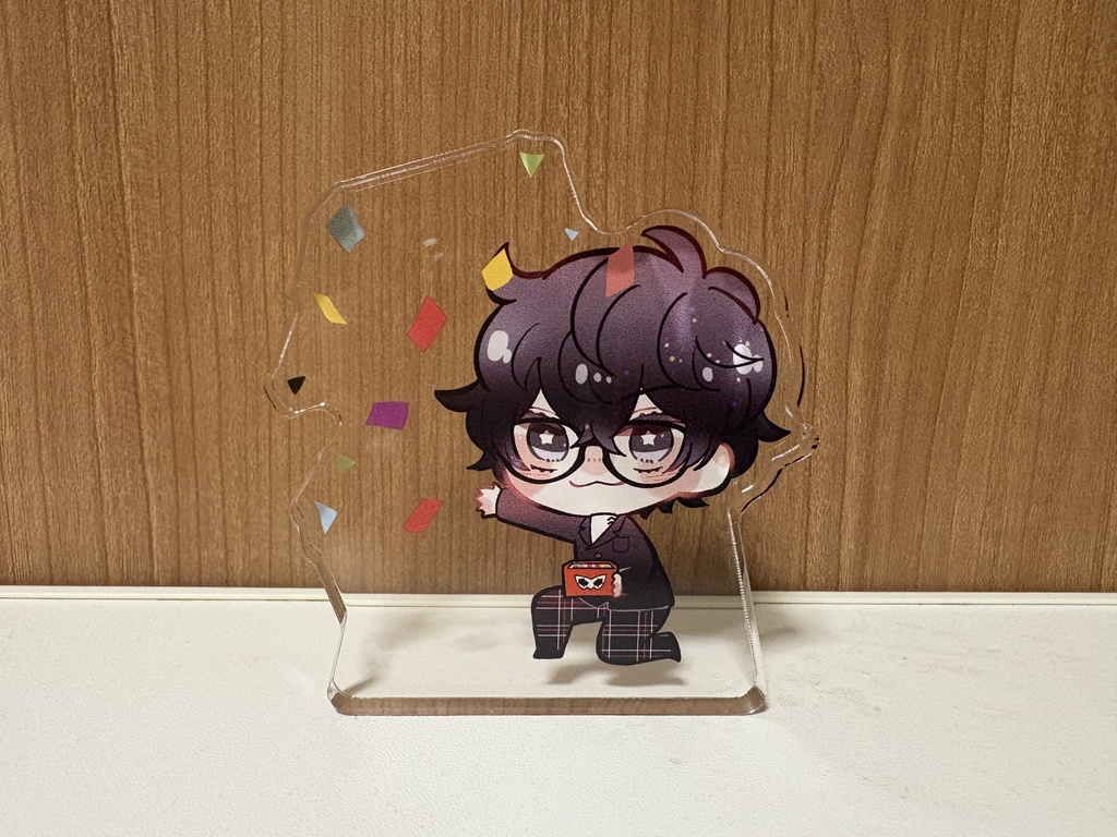 お祝い自立アクリルスタンド(主人公、明智)