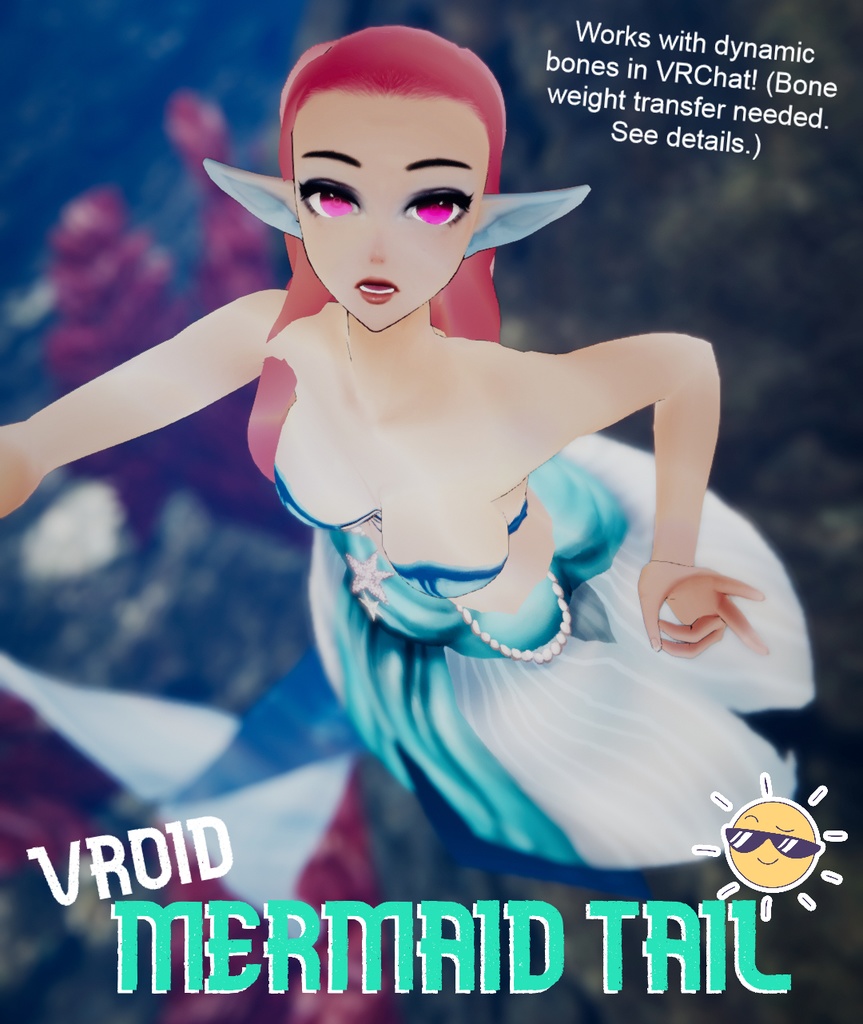 Vroid Mermaid Tail 人魚のしっぽ Aemeth Booth