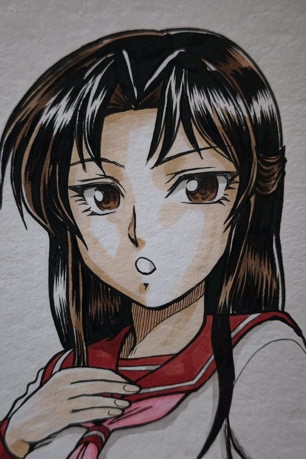 イラスト色紙「ロボこみ」