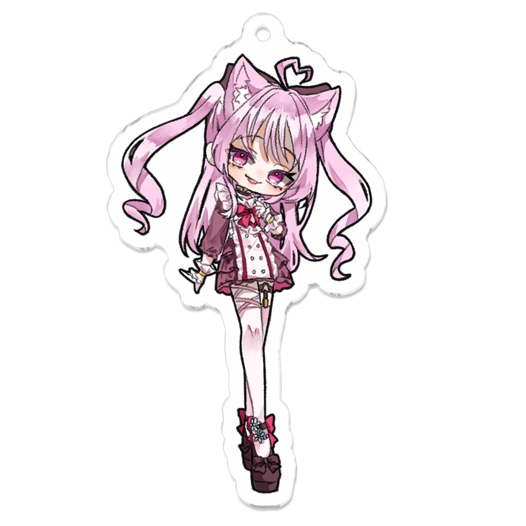桜楽あみアクリルキーホルダーシンプル(デフォルメイラスト)