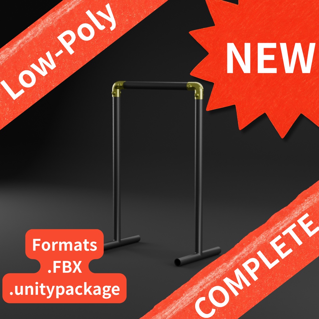 【Unity対応/マテリアル設定済み 3色】パイプ&L字ジョイント総合パック