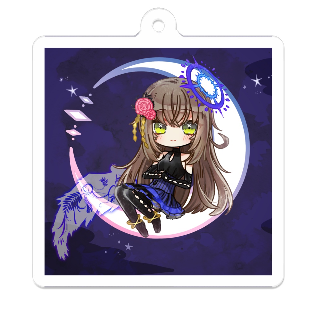 Qliphaデフォルメ月夜アクキー