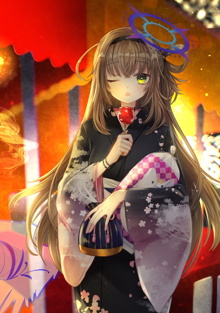 Qlipha浴衣アクリルブロック