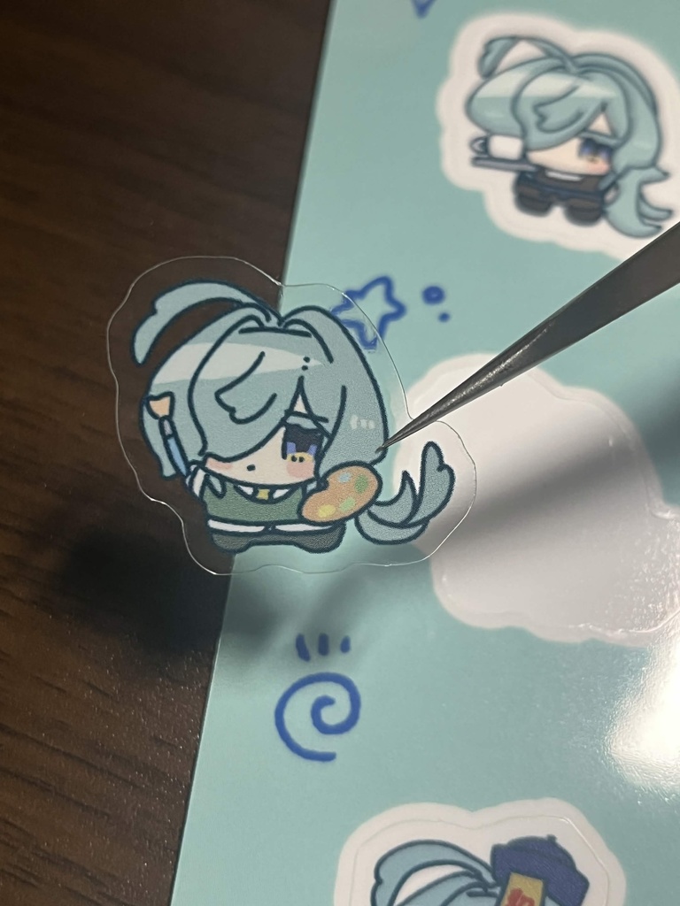 【委託】クリアシールのはりなしちゃん