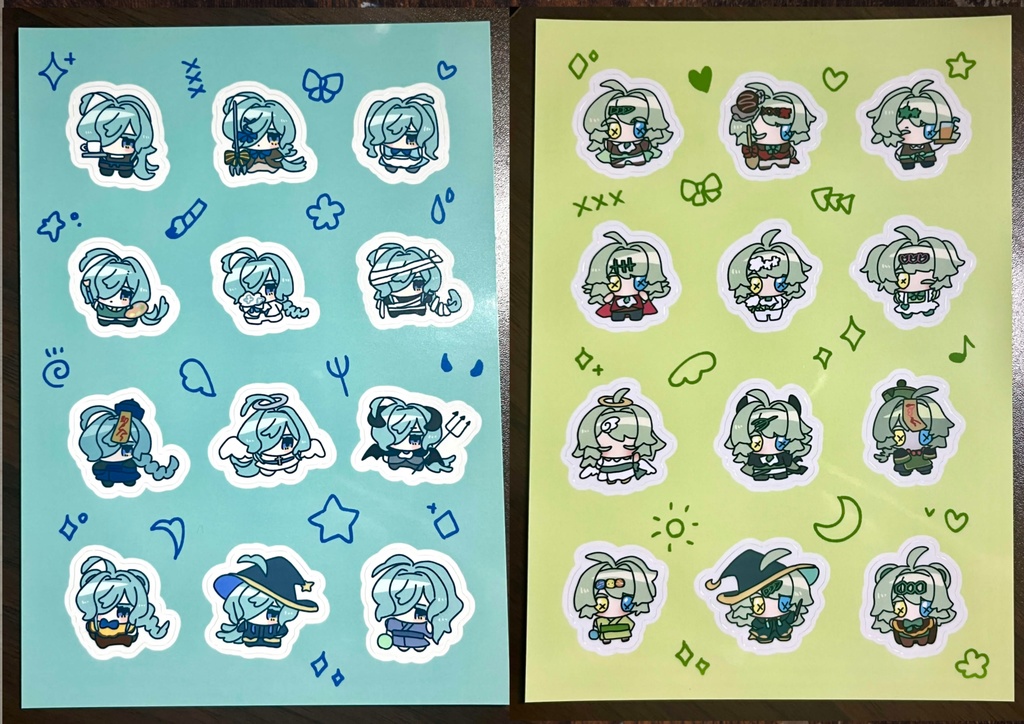 【委託】クリアシールのはりなしちゃん