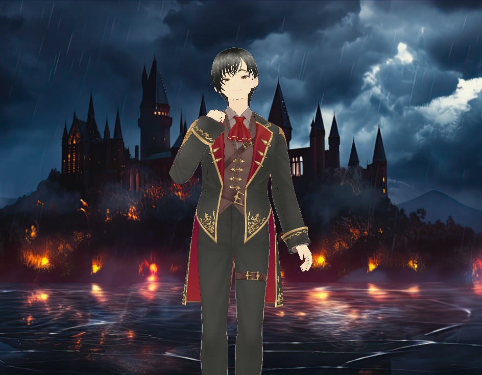 Cute boy with unique clothes