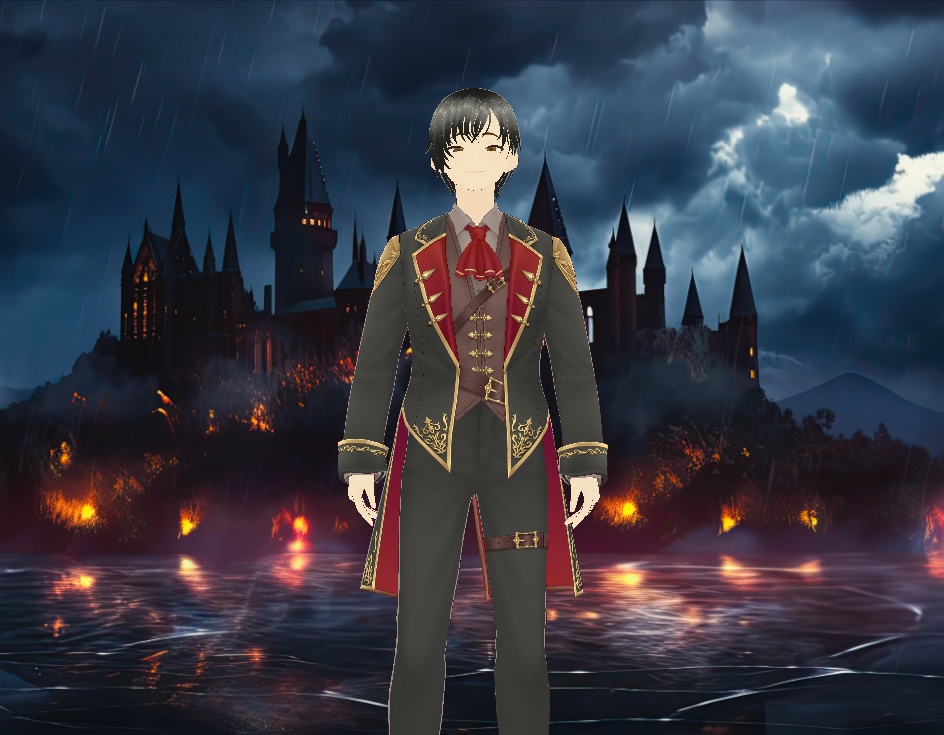 Cute boy with unique clothes