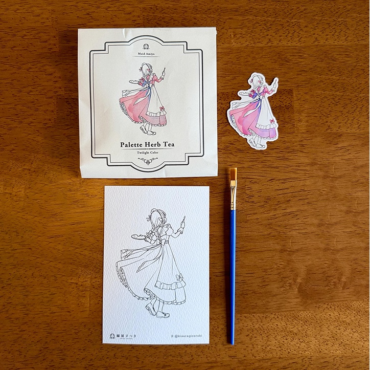 【メイド博覧会】絵具にもなるハーブティー
