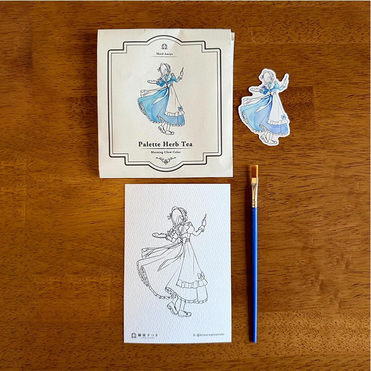 【メイド博覧会】絵具にもなるハーブティー