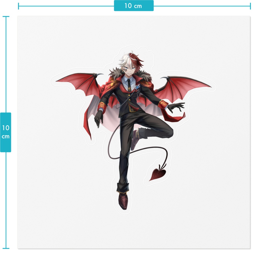 緋心照ゐのステッカー3種