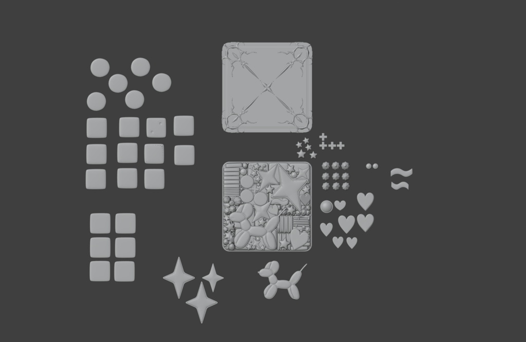 【3Dモデル】クッキー缶&クッキー【blend/fbx】