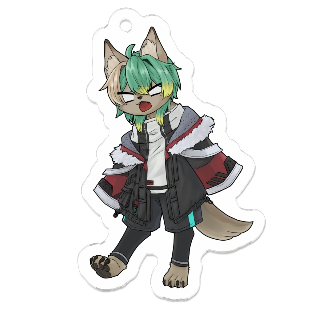 お手製アクリルキーホルダー 表情筋シリーズ