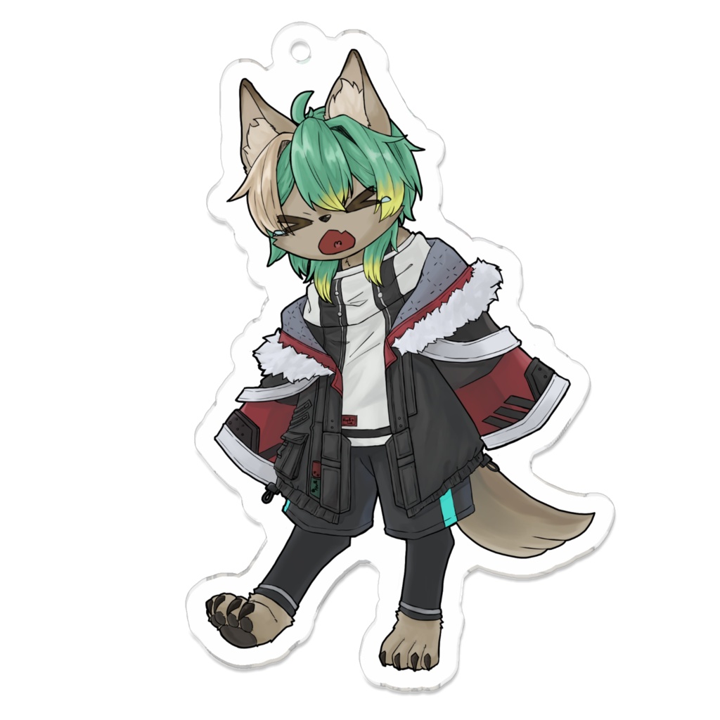 お手製アクリルキーホルダー 表情筋シリーズ