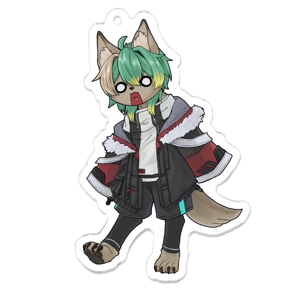 お手製アクリルキーホルダー 表情筋シリーズ