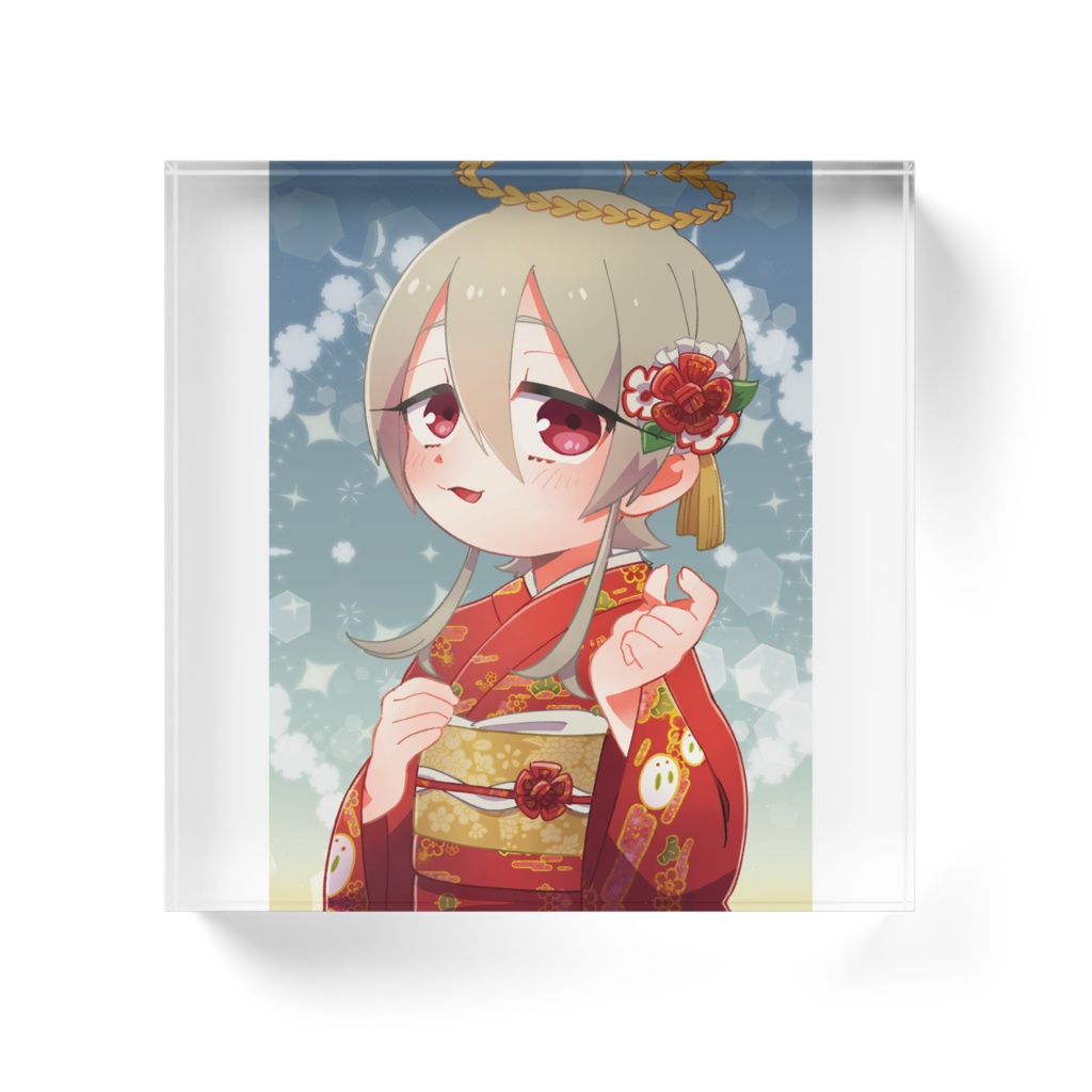 2024年賀状イラストアクリルブロック