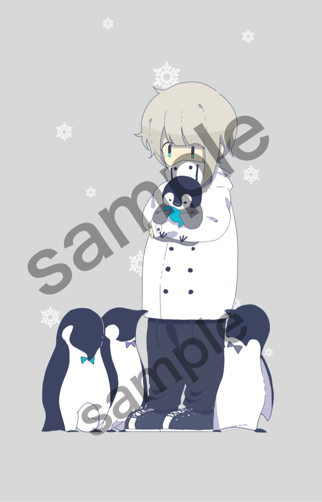 【受注12/31まで】iPhoneカバー「僕とペンギンと白。」ver.glitter