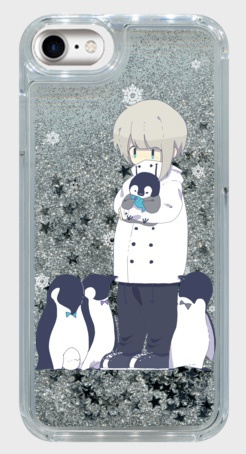 【受注12/31まで】iPhoneカバー「僕とペンギンと白。」ver.glitter