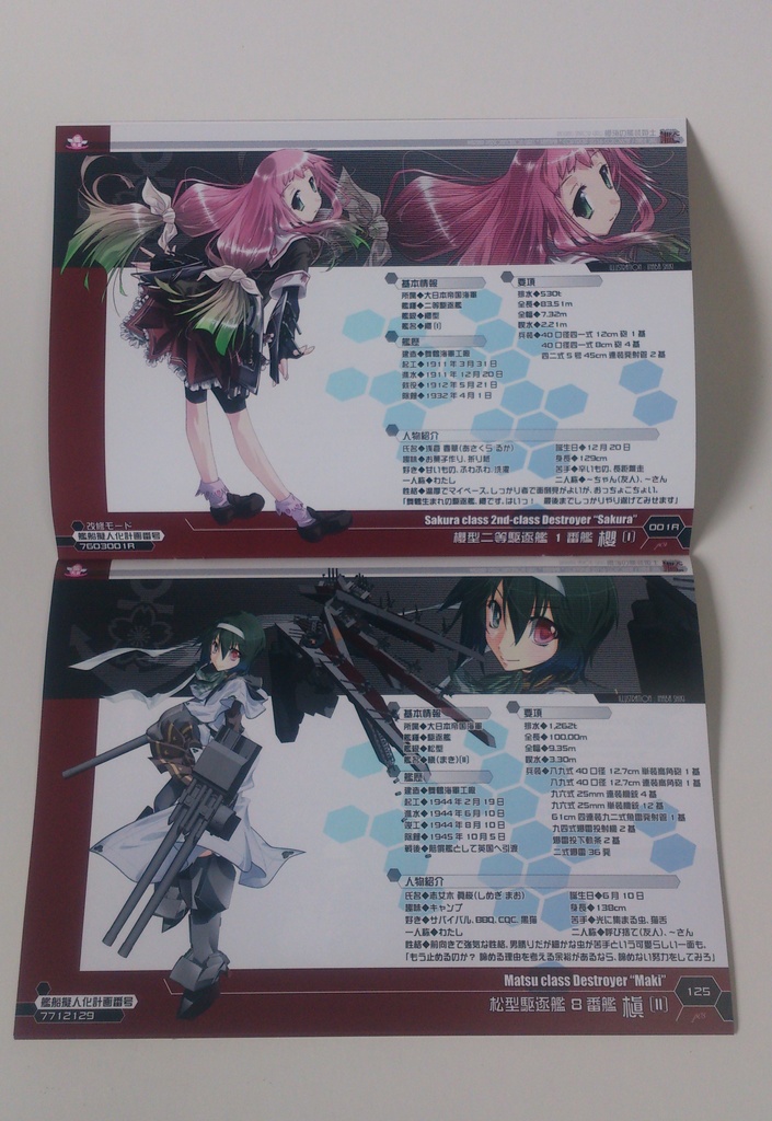 【櫻海の艤装姫士】艦船擬人化録「艤装姫士綺譚vol.01 竜飛鶴舞」(舞鎮駆逐隊第壱撃/新刊)