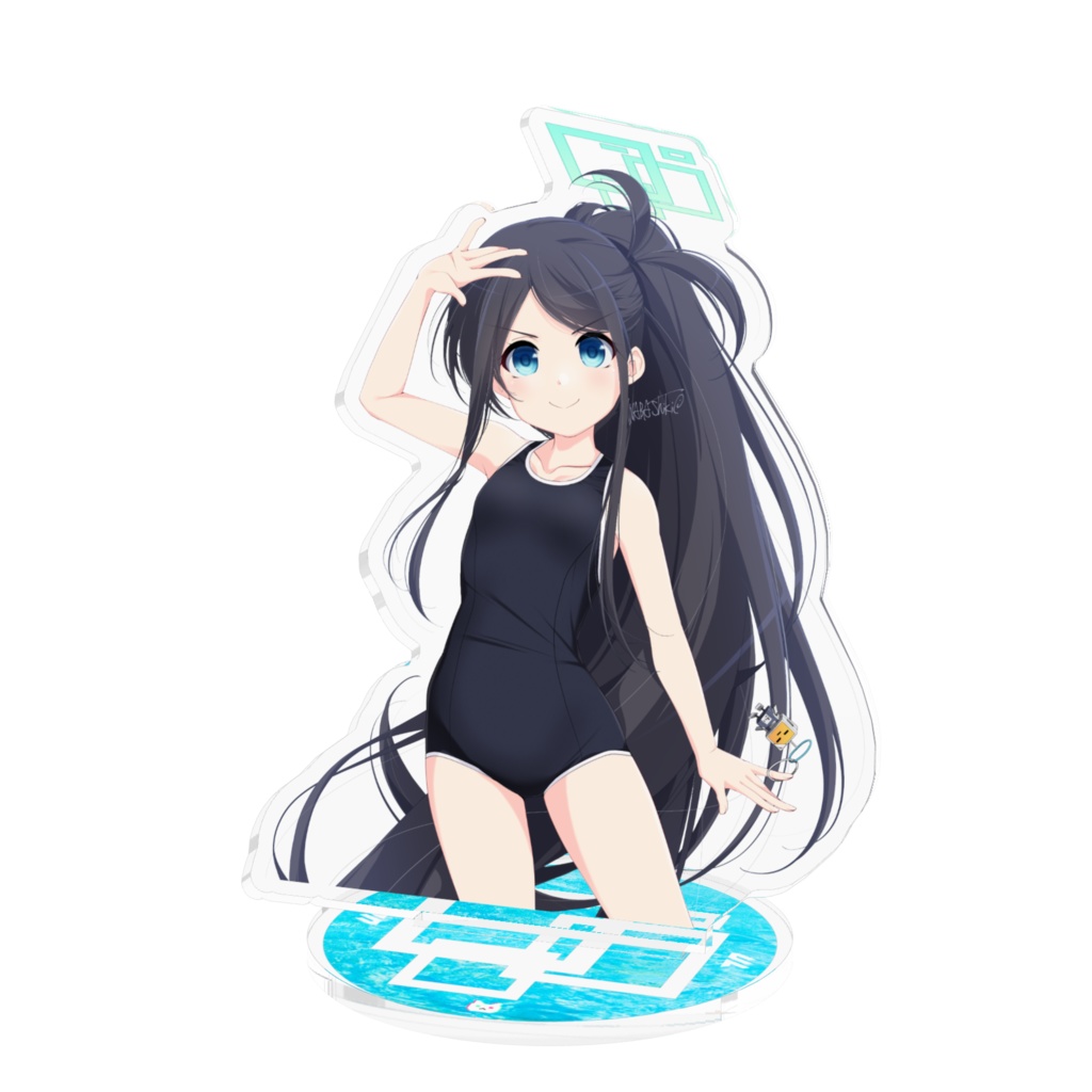 【天童アリス】水浴び娘アクスタ21(スク水)