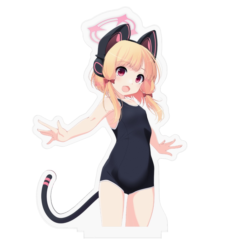 【才羽モモイ】水浴び娘アクスタ22(スク水)