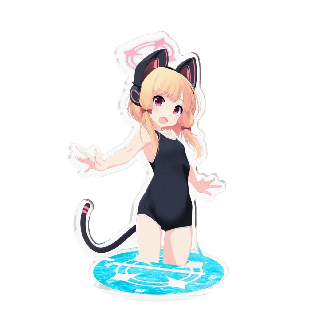 【才羽モモイ】水浴び娘アクスタ22(スク水)