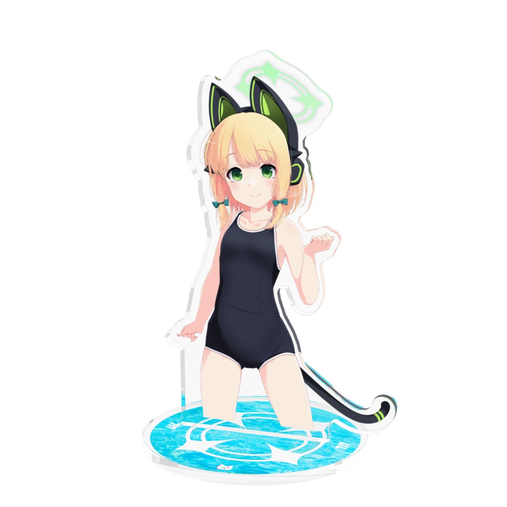 【才羽ミドリ】水浴び娘アクスタ23(スク水)