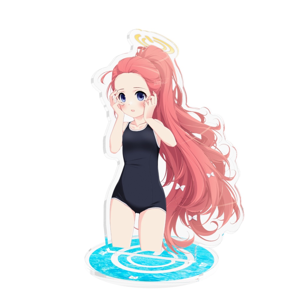【花岡ユズ】水浴び娘アクスタ24(スク水)