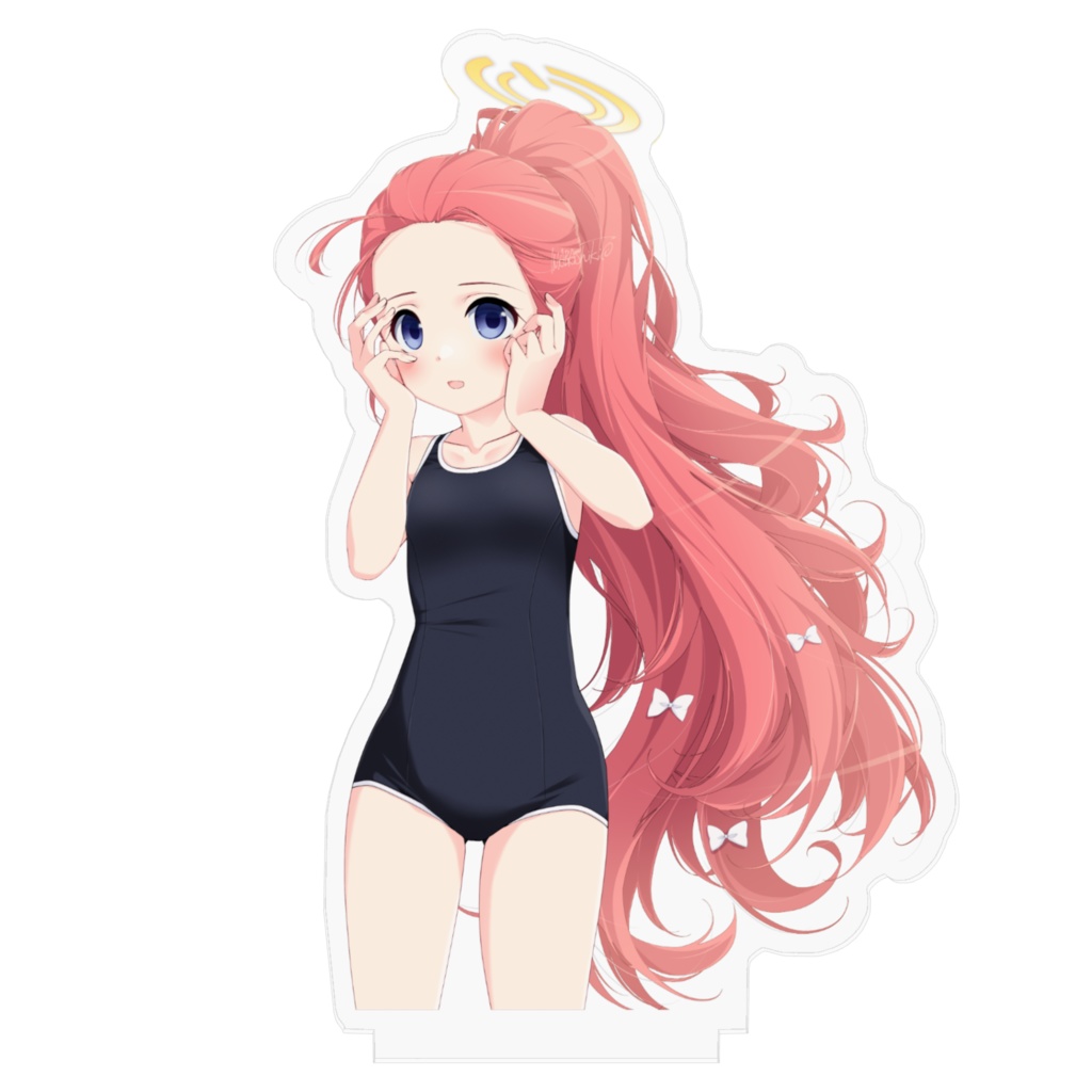 【花岡ユズ】水浴び娘アクスタ24(スク水)