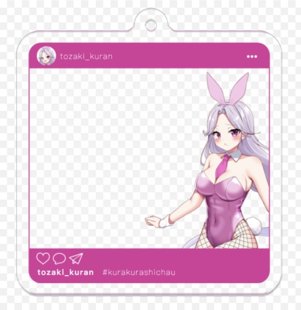 SNS風アクリルキーホルダー(困り顔ver.)