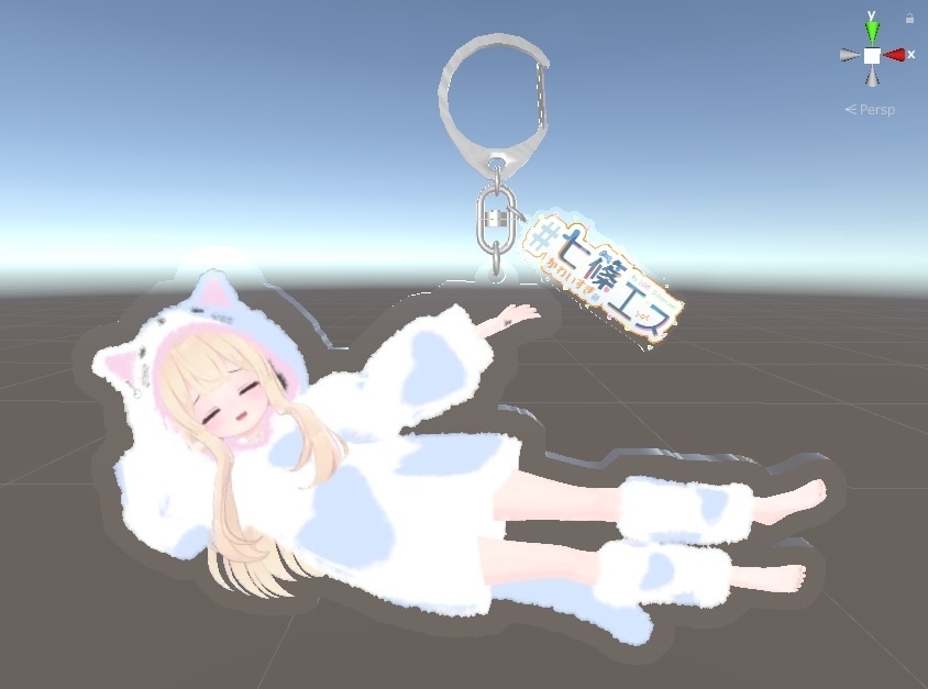 七篠エスアクリルキーホルダー