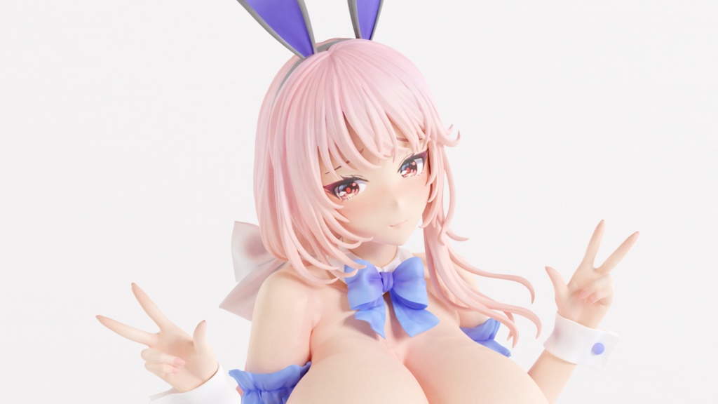 しぐるくんのママ・かなえバニー ガレージキット用STLデータ