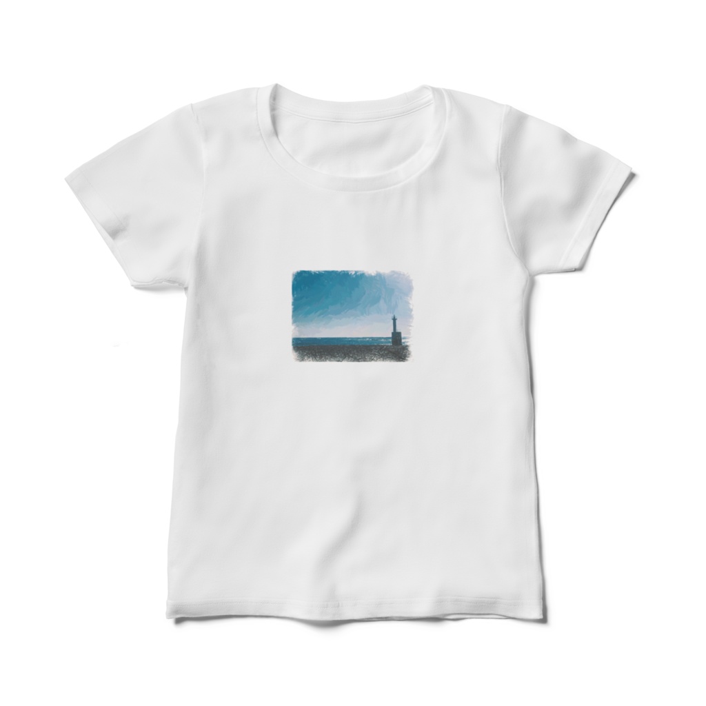 海と灯柱
